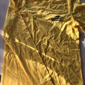 Yellow DUTCH BROS shirt of the month